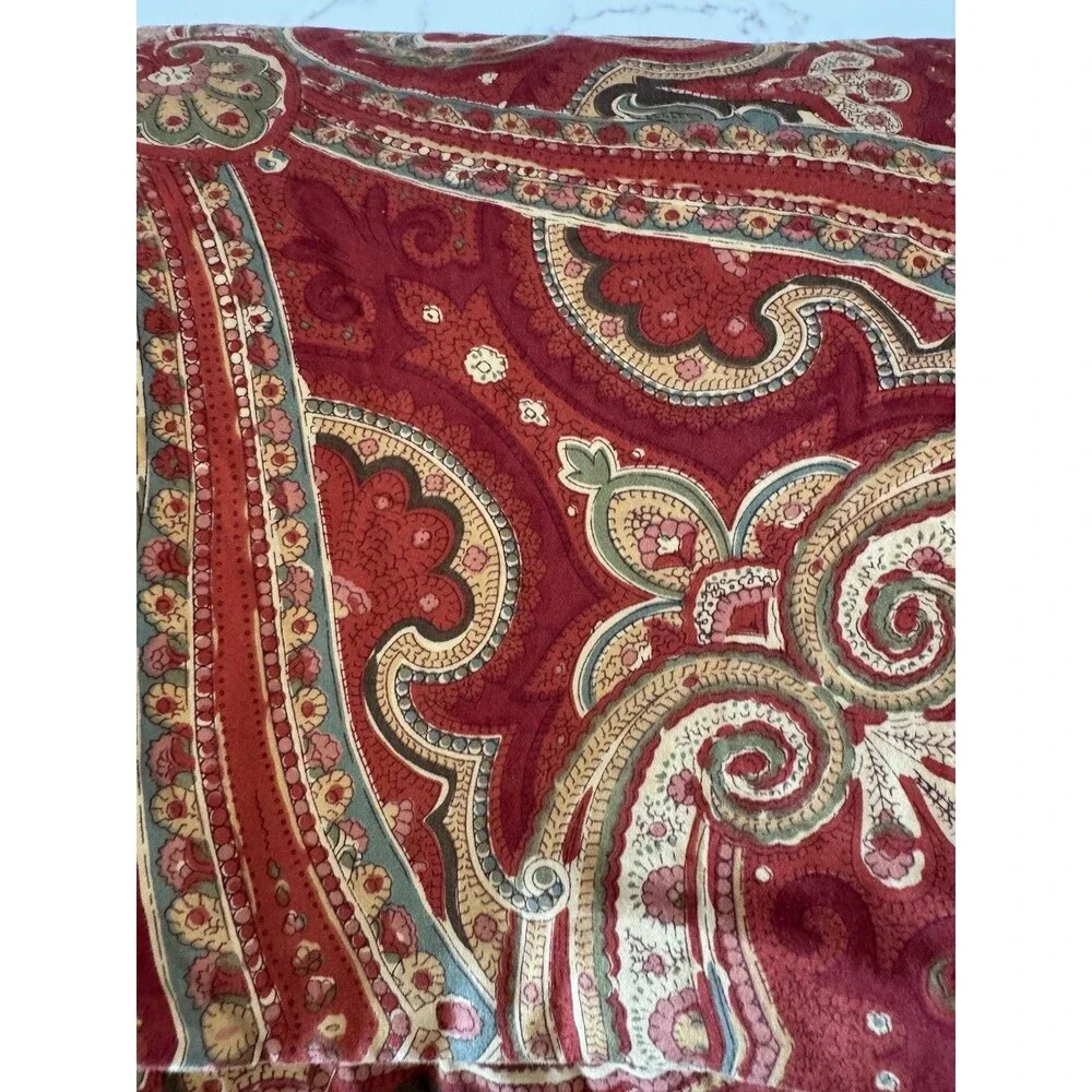 Pottery Barn Caesarea 79737 Paisley King Duvet Cover 2 Pillow Shams 100% Cotton